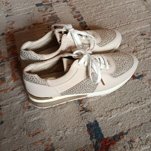 Michael Kors, Allie Wrap Trainers, Gold